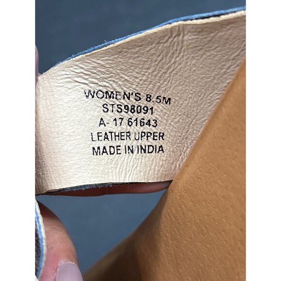 Sperry Womens 8.5M Leather Upper Memory Foam Metallic Sandals - Picture 6 of 7